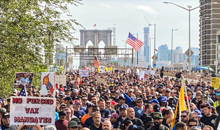 Vax Protest in NYC